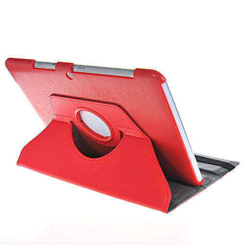Rotating Red Case Cover For Samsung Galaxy Tab 10.1" P5100 P5110