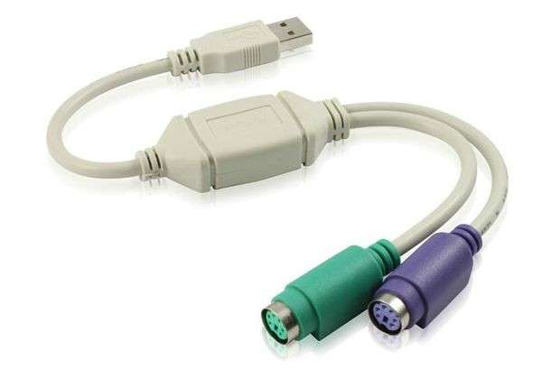 Dual PS2 to USB Converter Cable