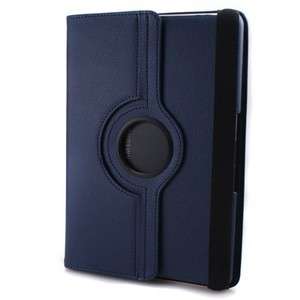 Rotating Navy Blue Case Cover For Samsung Galaxy Tab 10.1" P5100 P5110