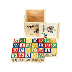 ABC Wooden Blocks - In storage box | Free Shipping
