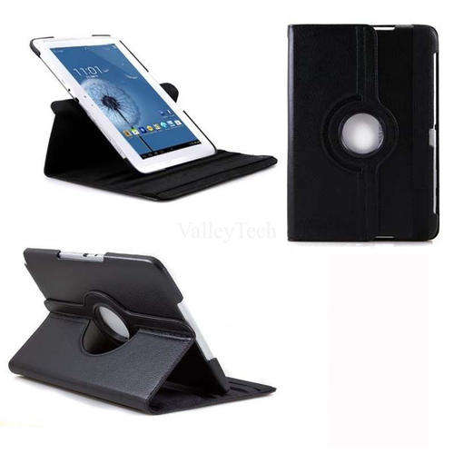 N8000 Rotating Black Cover for Samsung Galaxy Note 10.1"