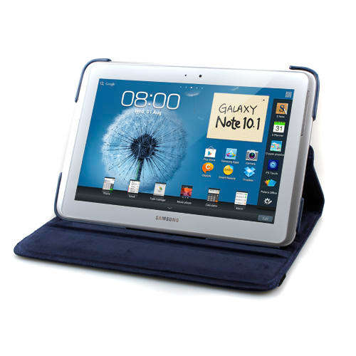 N8000 Rotating Blue Cover for Samsung Galaxy Note 10.1"