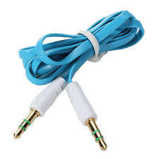 Aux Blue Flat Noodle Cable - 1 m