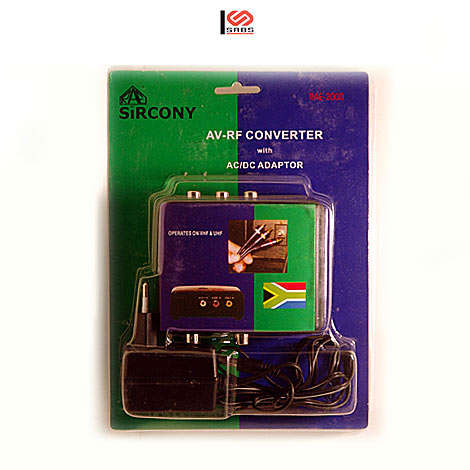 RF Modulator - Stereo Composite Yellow Red White AV to Coax (Aerial) Converter