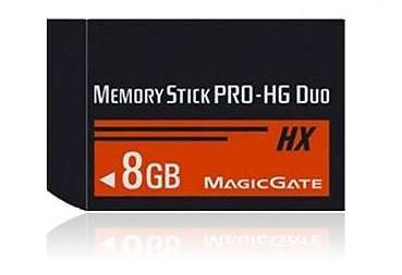 8GB Pro Duo Memory Card for PSP and Sony Camera's