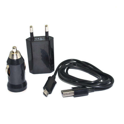 3 in 1 Charger Set (USB Car+Wall Charger+Micro USB Cable for Samsung Galaxy S4 S3 Mini S4 Mini)