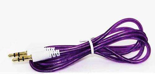 Aux Glitter Cable 1 m - Purple / Green / Red