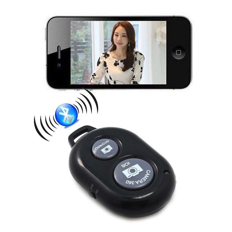 Bluetooth Camera Shutter Remote Control Selfie Clicker For Apple or Android iPhone