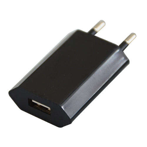 USB Charger - EU Wall Charger for USB Devices - Black