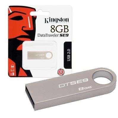 CLEAROUT SALE!!!!!!!! Kingston 8Gb Full Metal Keyring Micro Size Flash Drive Model SE9