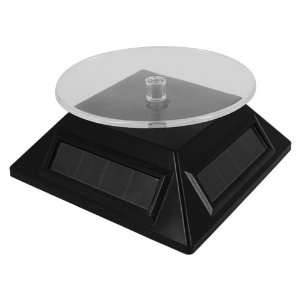 Mini Rotating Turn Table Display - Solar Powered - Black