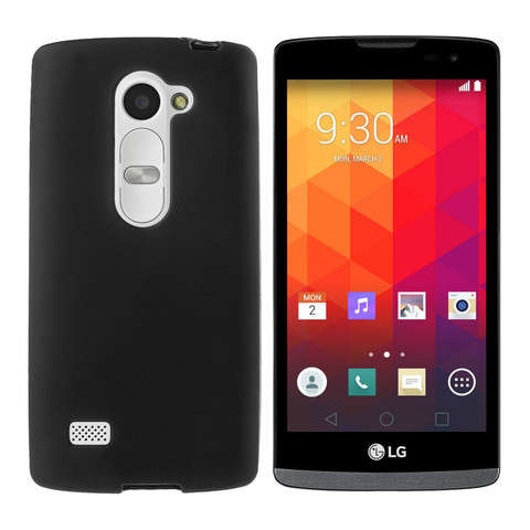 LG Leon Matte Black TPU Cover
