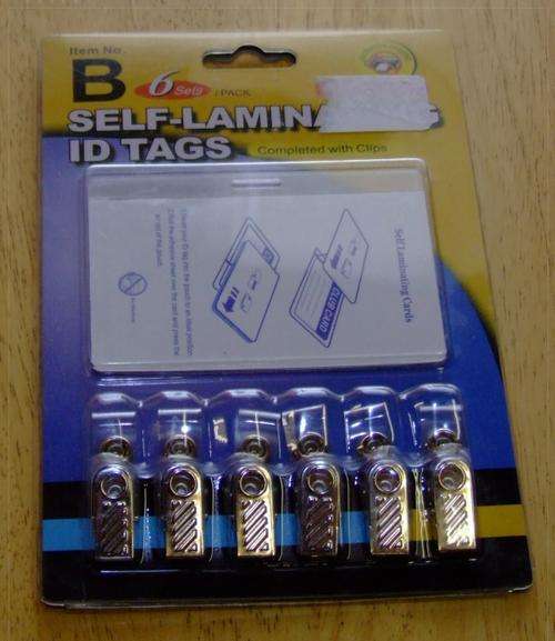 Self Laminating ID Cards with Clips - Pack of 24