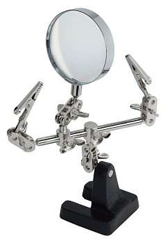 Helping Hands with Magnifying Glass - Essential Tool for Soldering and Crafts