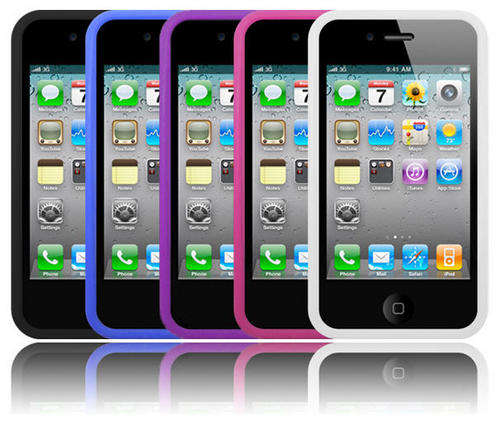 1 x Silicone Skin for Iphone 4  in Various Colours