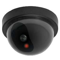 Dummy Dome CCTV Security Camera with Red Flashing Light