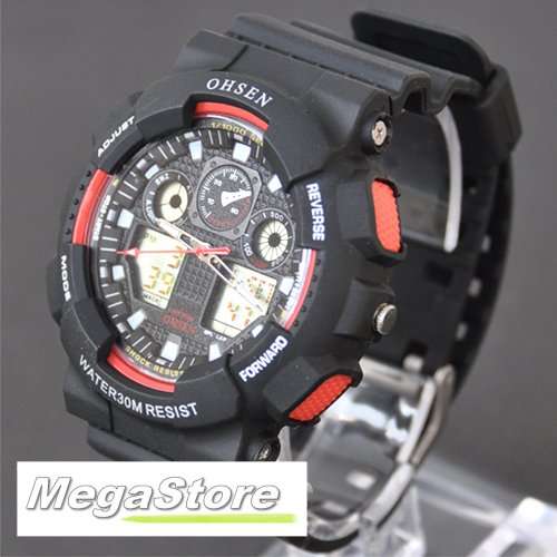 OHSEN Ultimate Analog Digital Mens Quartz Wrist Watch