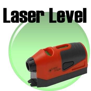 Elite Laser Guided Leveler - Laser Level > Projects Straight Laser Line on Surfaces