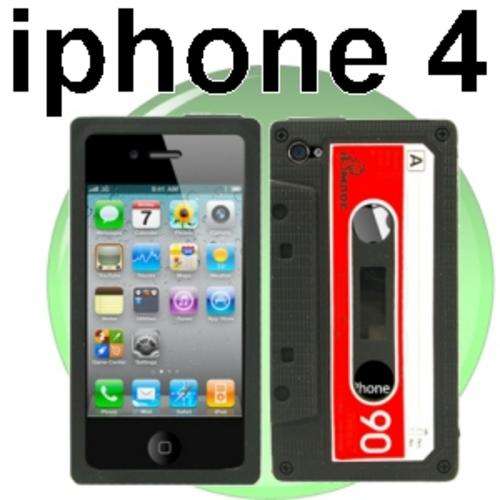 iPhone 4 Old School Audio Cassette Tape Silicone Case // Ultra Cool