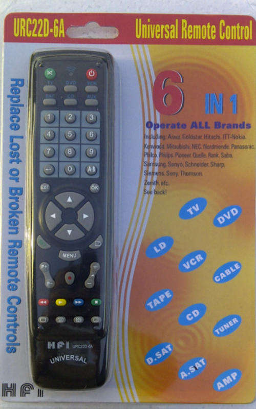 6-in-1 Universal Remote