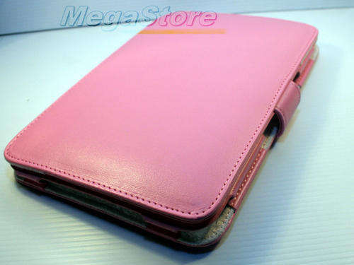 Pink Flip Leather Case Cover for Amazon Kindle 3
