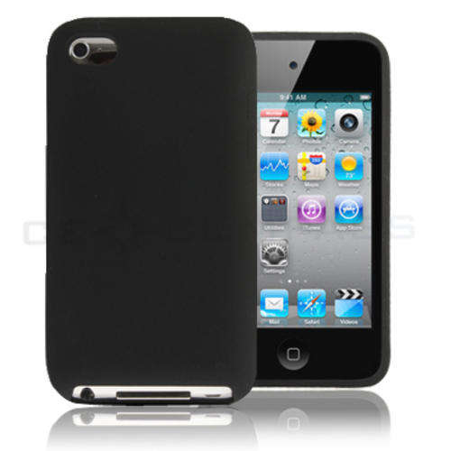 Black Silicone Skin for Ipod Touch 4