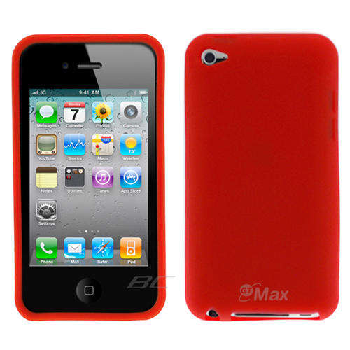 3-Pack Red Pink Blue Silicone Skinz for Ipod Touch 4