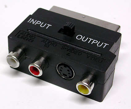 SCART to RCA Composite (Audio and Video / S-Video) Switchable In/Output