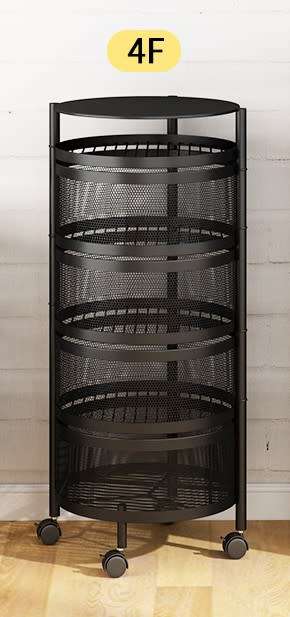 4 Layer Rotatable Kitchen Food Storage
