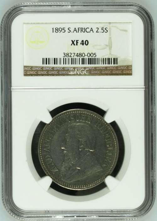 1895 2.5 Shilling - NGC - XF40