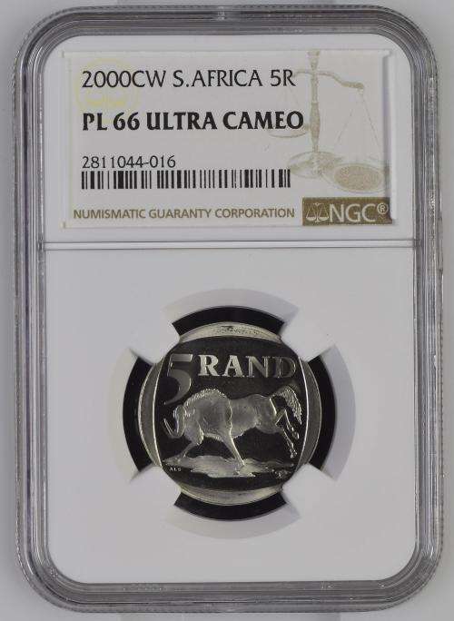 2000 & 2001 R5 CW (Oom Paul) - Two of the most rarest South African coins!