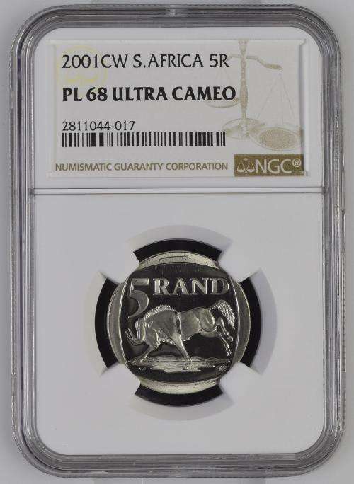 2000 & 2001 R5 CW (Oom Paul) - Two of the most rarest South African coins!