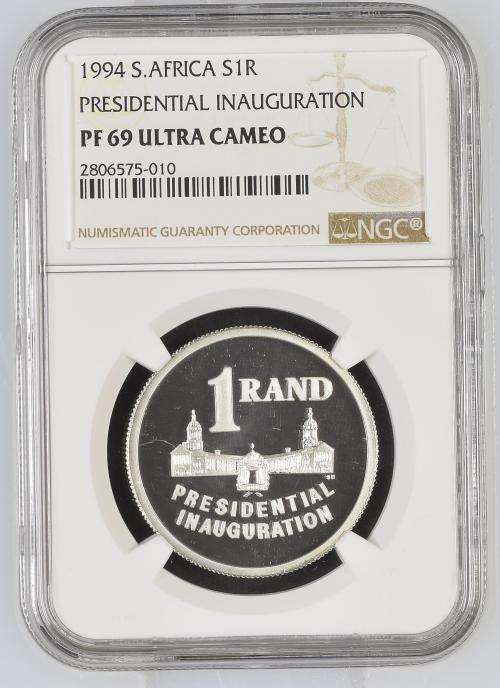 1994 Presidential Inauguration Proof 1 Rand - PF69UC by NGC