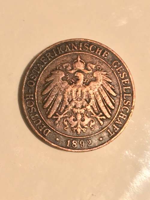 1892 1 PESA ( DEUTSCH EAST AFRICA )