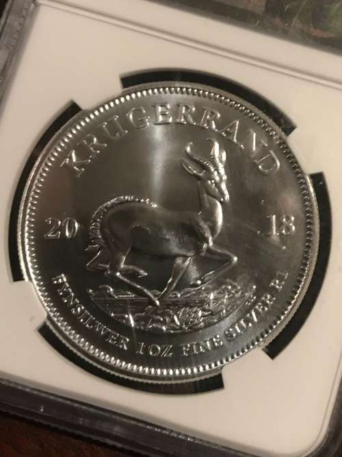 GRADED SILVER KRUGER RAND ( MS 69 )
