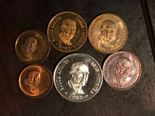 6 x RSA PROOF COINS