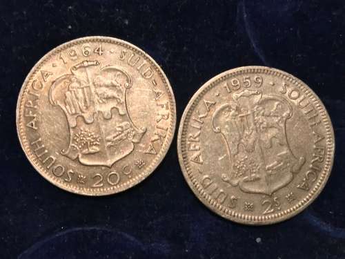 1959 2 S + 1964 20c ( one bid )