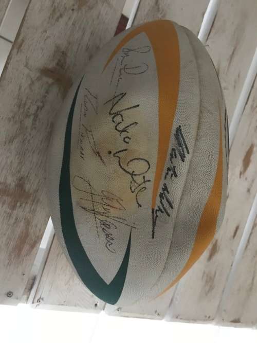 SiGNED SUPER SPRINGBOK RUGBY BALL