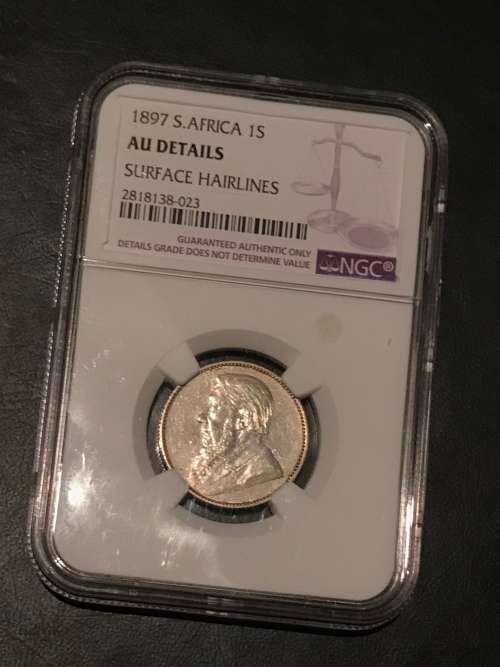 1897 1 SHILLING ( AU DETAILS ) NGC