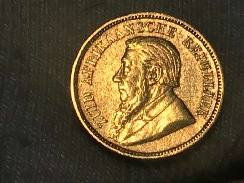 1895 ZAR GOLD 1/2 POND