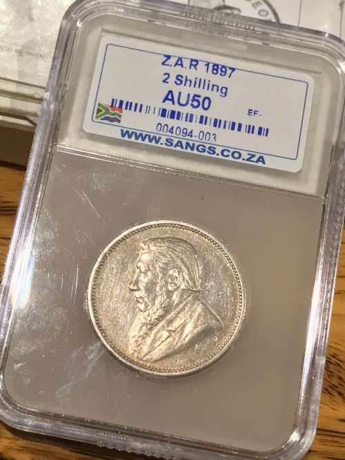 1897 ZAR 2 SHILLING ( AU 50 )