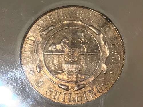 1897 ZAR 2 SHILLING ( AU 50 )