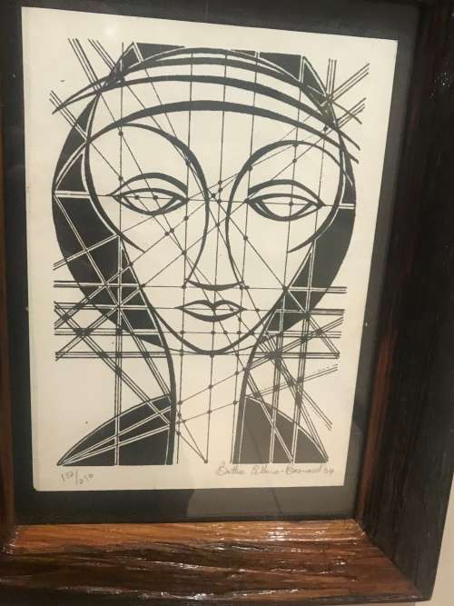 BETTIE CILLIERS BARNARD  ( LINOCUT )