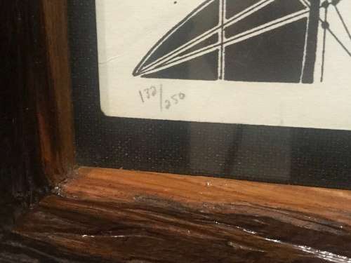 BETTIE CILLIERS BARNARD  ( LINOCUT )