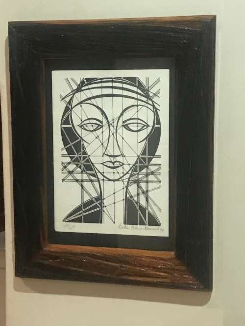 BETTIE CILLIERS BARNARD  ( LINOCUT )