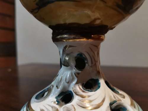 LARGE 2 HANDLE CAPODIMONTE LAMP