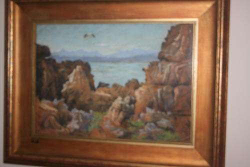 PILTAN MARCELLE (SA ?- 1938) Pastel, The Lagoon seen from the "Heads" Knysna