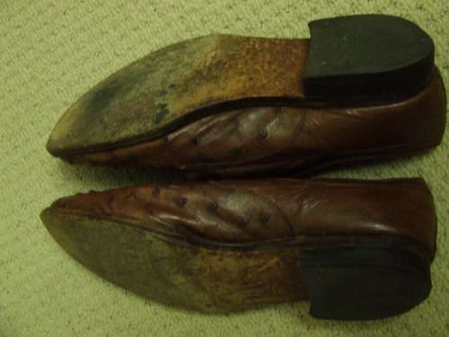 Vintage Ostrich leather shoes for men