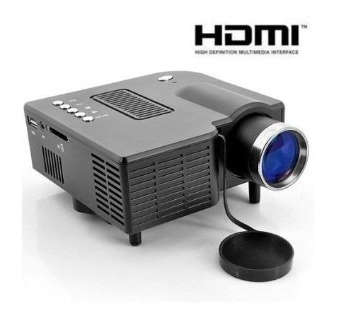Mini LED Projector with LCD Image System HDMI LED projector/Support computer TV USB SD