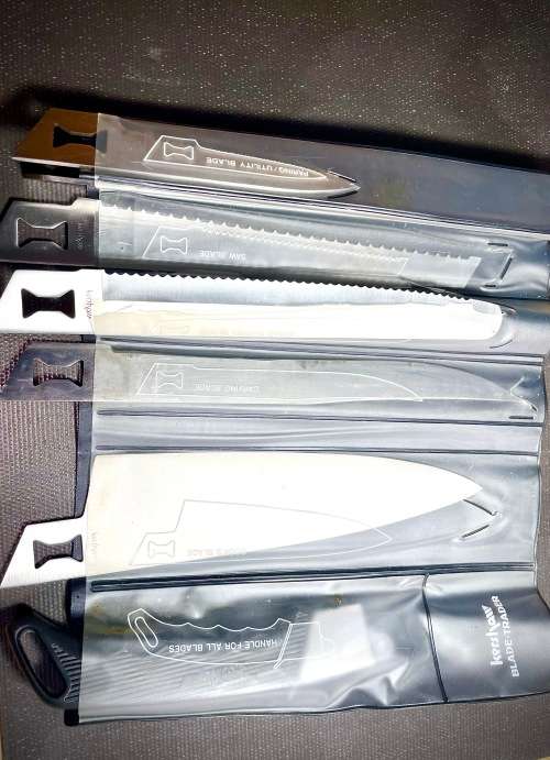 Vintage - Kershaw Kai Blade Trader - 6 Blade Knife Set and Case Japan